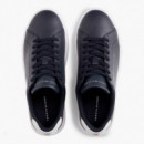 Zapatillas de Tenis con Talón a Contraste en Piel  TOMMY HILFIGER
