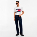 Camiseta con cuello redondo y logo