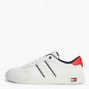 Zapatillas de Tenis Ligeras en Piel  TOMMY HILFIGER