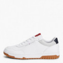 Zapatillas Deportivas de Piel con Logo Retro  TOMMY HILFIGER