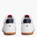 Zapatillas Deportivas de Piel con Logo Retro  TOMMY HILFIGER