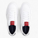 Zapatillas Deportivas de Piel con Logo Retro  TOMMY HILFIGER
