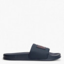 Chanclas con Plantilla Moldeada y Parche con Logo  TOMMY HILFIGER