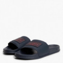Chanclas con Plantilla Moldeada y Parche con Logo  TOMMY HILFIGER