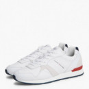 Zapatillas Deportivas en Piel con Logo en Relieve  TOMMY HILFIGER
