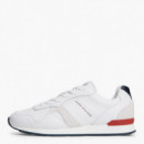 Zapatillas Deportivas en Piel con Logo en Relieve  TOMMY HILFIGER