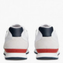 Zapatillas Deportivas en Piel con Logo en Relieve  TOMMY HILFIGER