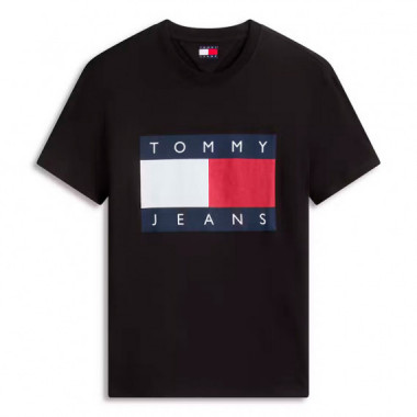 Camiseta con cuello redondo y logo