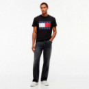 Camiseta con cuello redondo y logo