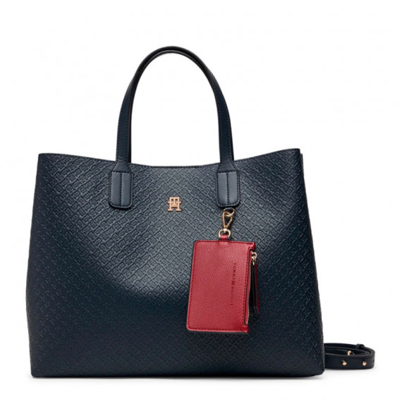 Bolso Icon Satchel Mono Space Blue  TOMMY HILFIGER