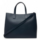 Bolso Icon Satchel Mono Space Blue  TOMMY HILFIGER