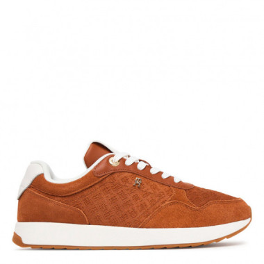 Zapatillas de Piel con Insignia del Monograma Th  TOMMY HILFIGER
