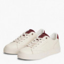 Zapatillas Deportivas con Suela Cupsole y en Piel a Contraste  TOMMY HILFIGER