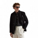 Camisa de Lino Polo Ralph Lauren Hombre Custom Fit Negra