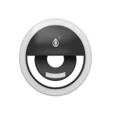 ONE+ ANILLO LUZ MINI LED PARA MOVILES NEGRO 3  NIV DE BRILLO