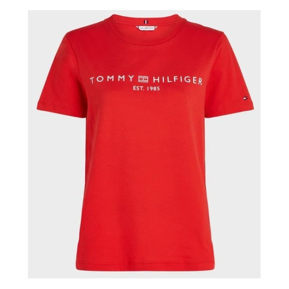 Top mujer Tommy Hilfiger Reg Corp Logo C-nk Ss