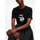 KARL LAGERFELD - ikon sketch choupette tshirt - 999 - A1W17128/999
