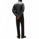 TOMMY HILFIGER - LEATHER CAFÉ RACER - BDS - F|MW0MW41961/BDS