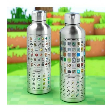 Botella Minecraft Met&aacute;lica