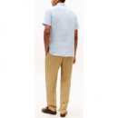 TOMMY HILFIGER - PIGMENT DYED LINEN RF SHIRT S/S - C1O - F|MW0MW41531/C1O
