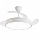 Ventilador de Techo Daewoo DW5008 Blanco 42 Pulgadas Aspas Retráctiles LED 35W