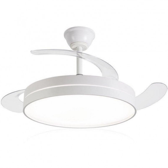 Ventilador de Techo Daewoo DW5008 Blanco 42 Pulgadas Aspas Retráctiles LED 35W