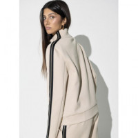 Sudadera con Cremallera y Strass de LOLA CASADEMUNT