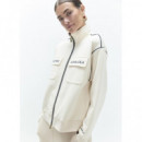 Sudadera Blanca Cuello Alto de LOLA CASADEMUNT