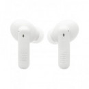 JBL Auricular Bluetooth WAVE BEAM 2 Blanco Con Cancelacion De Ruido y Estuche de Carga