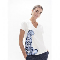 Camiseta Leopardo Azul de LOLA CASADEMUNT