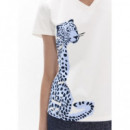 Camiseta leopardo azul de Lola Casademunt