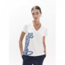Camiseta leopardo azul de Lola Casademunt