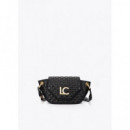 Bolso Bandolera Acolchada con Solapa y Mini Tachas de LOLA CASADEMUNT