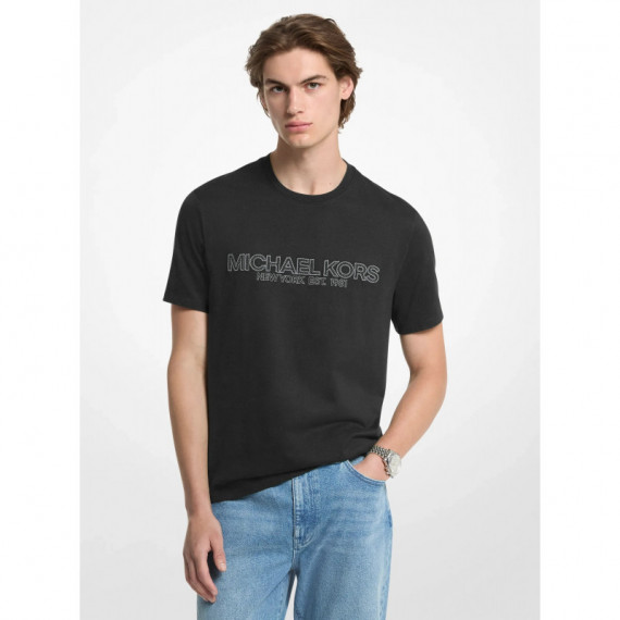 Camiseta de algodón con logotipo de Michael Kors