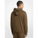 Sudadera de mezcla de algodón con logotipo y capucha de Michael Kors