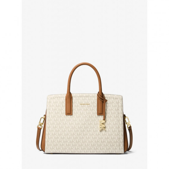 Bolso Satchel Laila Mediano con Logotipo de MICHAEL KORS