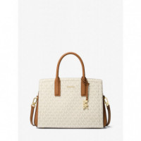 Bolso Satchel Laila Mediano con Logotipo de MICHAEL KORS