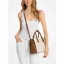 Bolso Satchel Laila Mediano con Logotipo de MICHAEL KORS