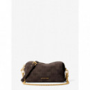 Bolso Bandolera Transformable Bryant Pequeña de ante con Logotipo en Relieve de MICHAEL KORS