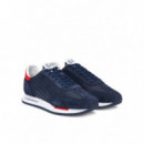 SNEAKER AF28085 NAVY+WHITE+FIERY RED