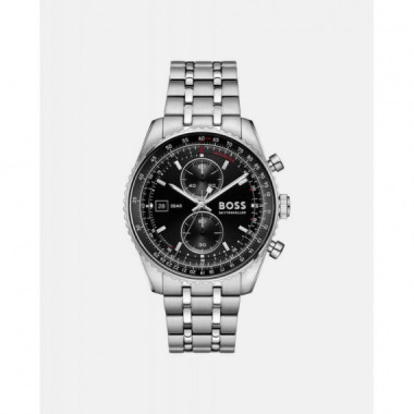 Reloj Skytraveller Plateado E/negra  BOSS