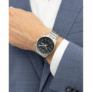 Reloj Skytraveller Plateado E/negra  BOSS