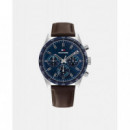 Reloj Hampton C/piel E/azul  LACOSTE