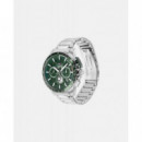 Reloj Bank Plateado E/verde  TOMMY HILFIGER