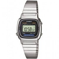 CASIO Coleccion LA670WEA-1EF Reloj Digital, Acero Inoxidable, Fecha, Alarmas, Resistente Al Agua