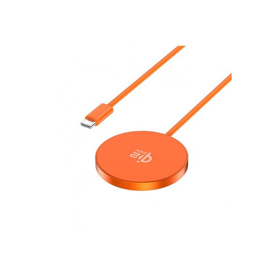 ACCETEL Cargador Magsafe 25W Magcharge ACW4220 Naranja Con tipo C