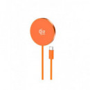 ACCETEL Cargador Magsafe 25W Magcharge ACW4220 Naranja Con tipo C