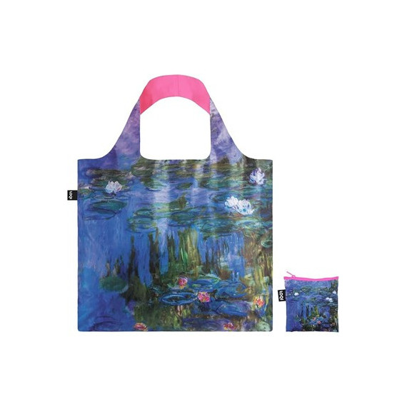 LOQI Mo.wp Bolsa Plegable Recicable Water Lilies Claude Monet 50X42CMS/ hasta 20KGS