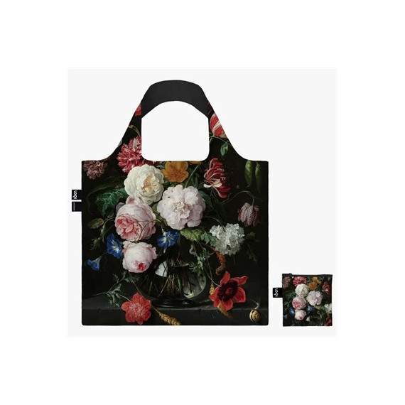 LOQI Jh.fl.r Bolsa Plegable Recicable Still Life With Flowers 50X42CMS/ hasta 20KGS