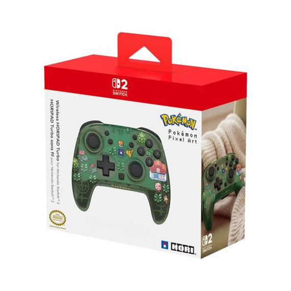 Mando Wireless Horipad Turbo Pixel Green Nintendo SWITCH2  HORI